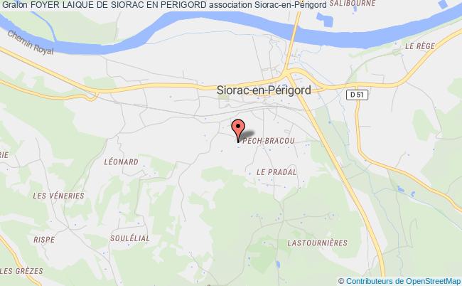 plan association Foyer Laique De Siorac En Perigord Siorac-en-Périgord