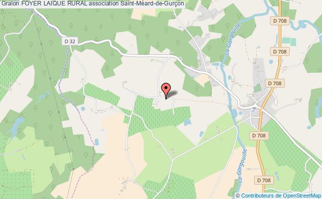 plan association Foyer Laique Rural Saint-Méard-de-Gurçon