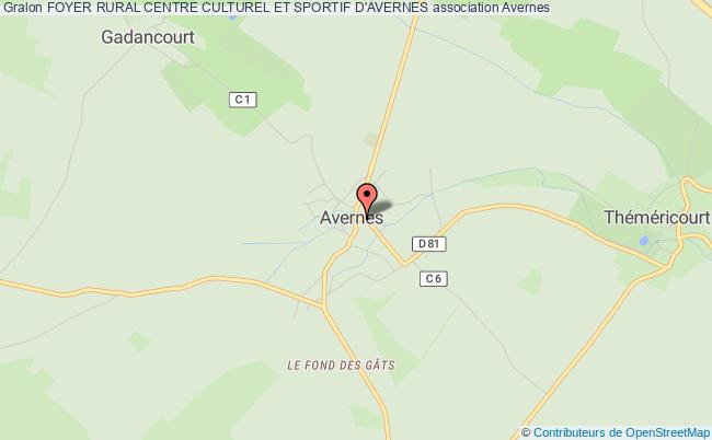plan association Foyer Rural Centre Culturel Et Sportif D'avernes Avernes