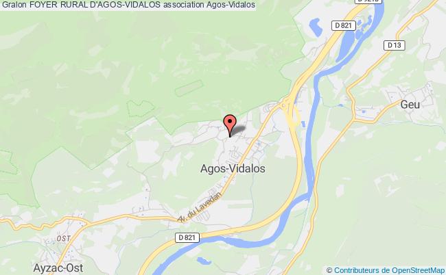 plan association Foyer Rural D'agos-vidalos Agos-Vidalos