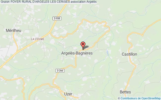 plan association Foyer Rural D'argeles Les Cerises Argelès-Bagnères