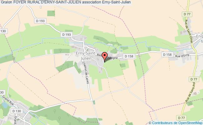 plan association Foyer Rural D'erny-saint-julien Erny-Saint-Julien