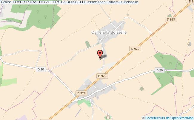 plan association Foyer Rural D'ovillers La Boisselle Ovillers-la-Boisselle