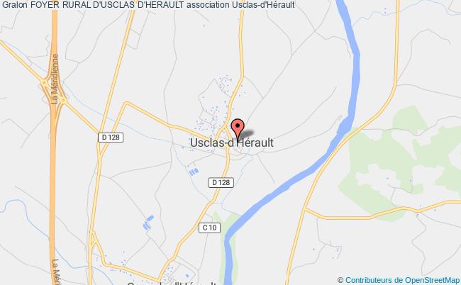 plan association Foyer Rural D'usclas D'herault USCLAS-D'HERAULT