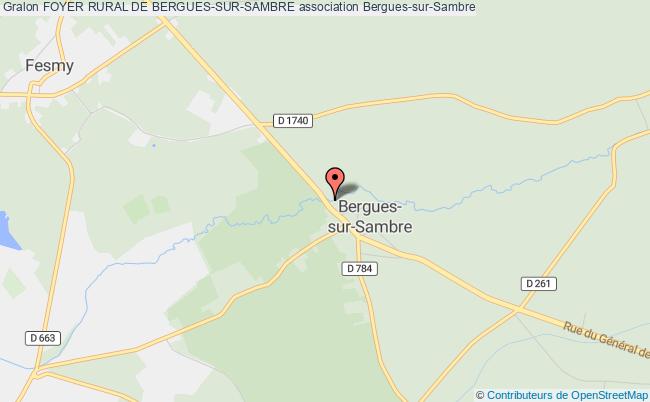 plan association Foyer Rural De Bergues-sur-sambre Bergues-sur-Sambre