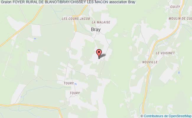 plan association Foyer Rural De Blanot/bray/chissey Les Macon Bray
