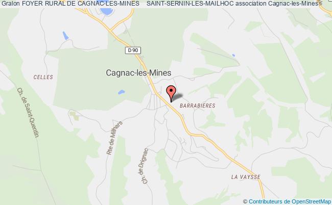 plan association Foyer Rural De Cagnac-les-mines    Saint-sernin-les-mailhoc Cagnac-les-Mines