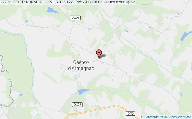 plan association Foyer Rural De Castex D'armagnac Castex-d'Armagnac
