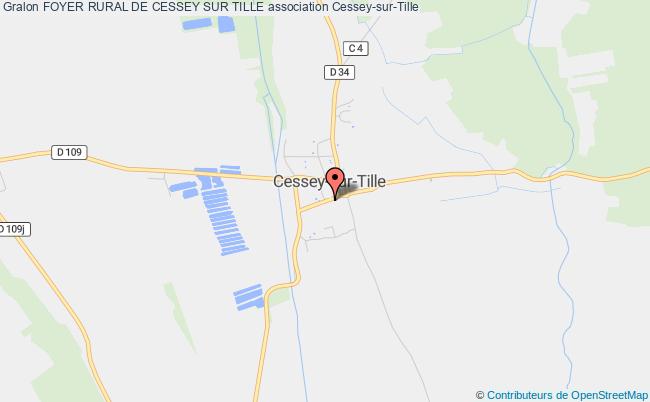 plan association Foyer Rural De Cessey Sur Tille Cessey-sur-Tille