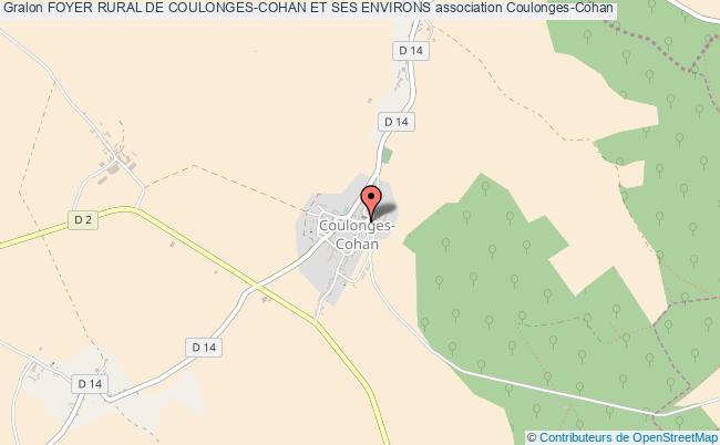 plan association Foyer Rural De Coulonges-cohan Et Ses Environs Coulonges-Cohan