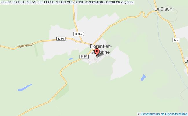 plan association Foyer Rural De Florent En Argonne Florent-en-Argonne