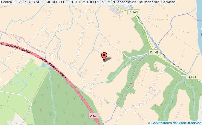 plan association Foyer Rural De Jeunes Et D'education Populaire Caumont-sur-Garonne