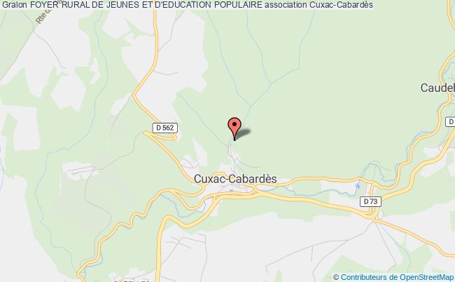 plan association Foyer Rural De Jeunes Et D'education Populaire Cuxac-Cabardès