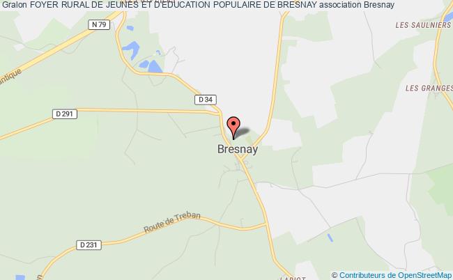 plan association Foyer Rural De Jeunes Et D'education Populaire De Bresnay Bresnay