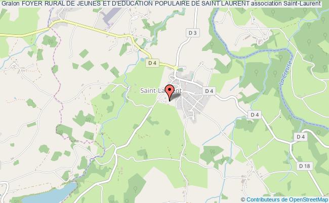 plan association Foyer Rural De Jeunes Et D'education Populaire De Saint Laurent Saint-Laurent