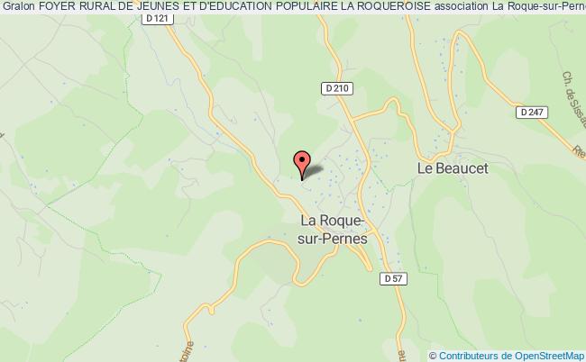 plan association Foyer Rural De Jeunes Et D'education Populaire La Roqueroise La    Roque-sur-Pernes