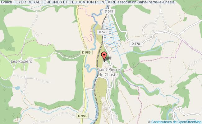 plan association Foyer Rural De Jeunes Et D'education Populaire Saint-Pierre-le-Chastel