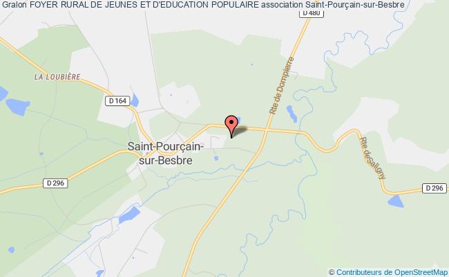plan association Foyer Rural De Jeunes Et D'education Populaire Saint-Pourçain-sur-Besbre