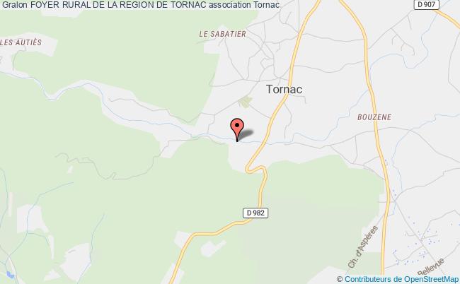 plan association Foyer Rural De La Region De Tornac Tornac