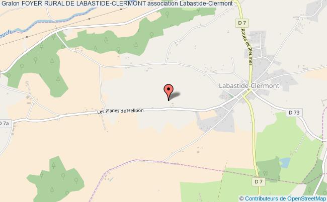 plan association Foyer Rural De Labastide-clermont Labastide-Clermont