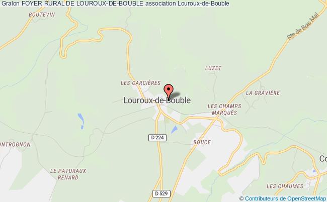 plan association Foyer Rural De Louroux-de-bouble Louroux-de-Bouble