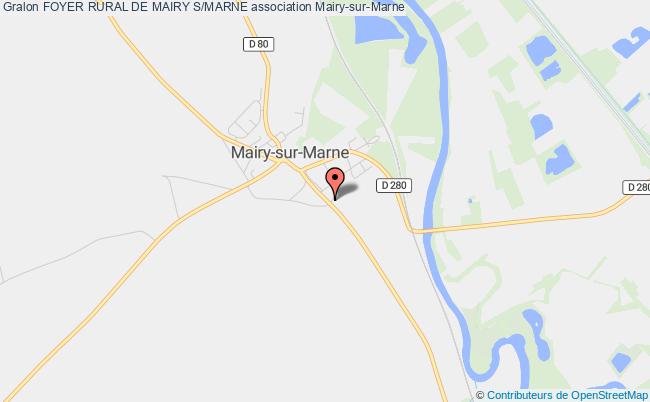 plan association Foyer Rural De Mairy S/marne Mairy-sur-Marne