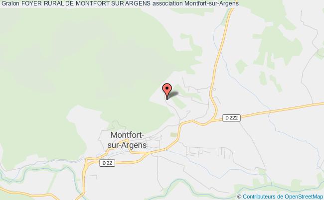 plan association Foyer Rural De Montfort Sur Argens Montfort-sur-Argens