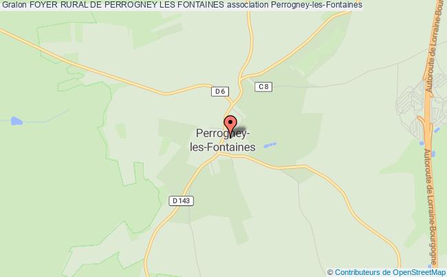 plan association Foyer Rural De Perrogney Les Fontaines Perrogney-les-Fontaines