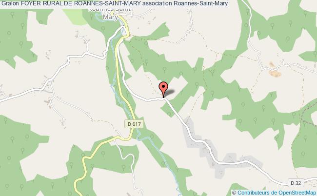 plan association Foyer Rural De Roannes-saint-mary Roannes-Saint-Mary