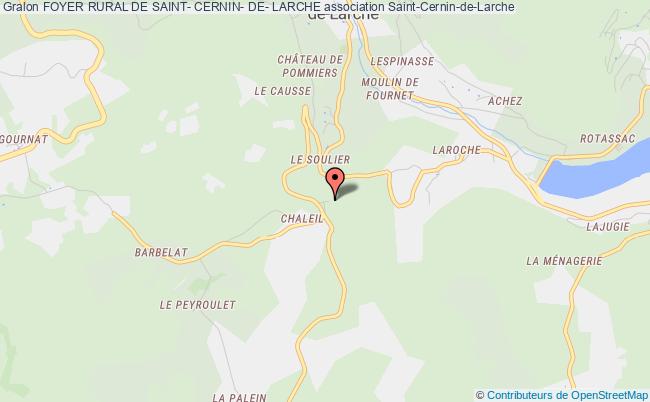 plan association Foyer Rural De Saint- Cernin- De- Larche Saint-Cernin-de-Larche