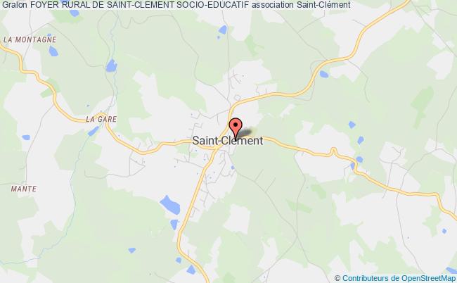 plan association Foyer Rural De Saint-clement Socio-educatif Saint-Clément