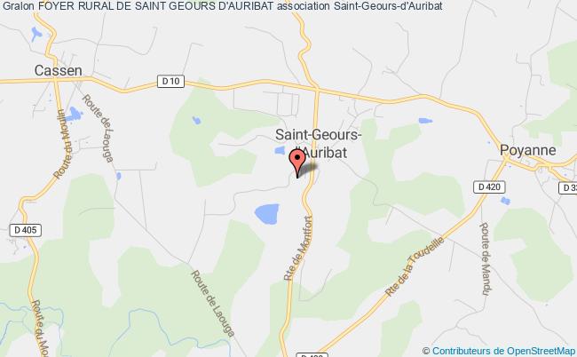 plan association Foyer Rural De Saint Geours D'auribat Saint-Geours-d'Auribat