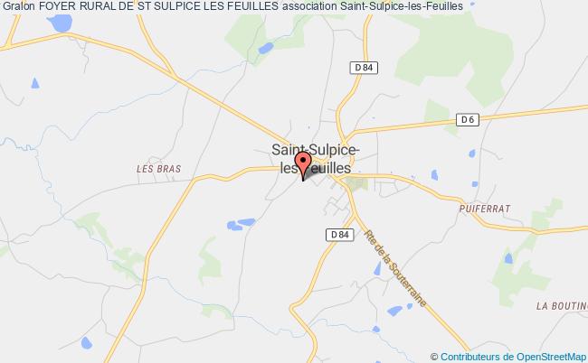 plan association Foyer Rural De St Sulpice Les Feuilles Saint-Sulpice-les-Feuilles