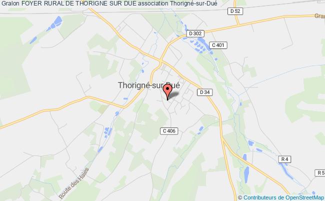 plan association Foyer Rural De Thorigne Sur Due Thorigné-sur-Dué