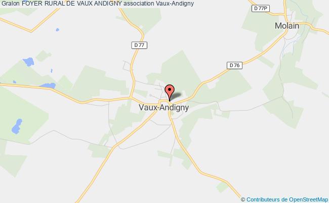 plan association Foyer Rural De Vaux Andigny Vaux-Andigny