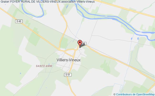 plan association Foyer Rural De Villiers-vineux Villiers-Vineux