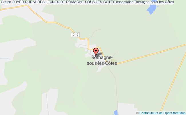 plan association Foyer Rural Des Jeunes De Romagne Sous Les Cotes Romagne-sous-les-Côtes