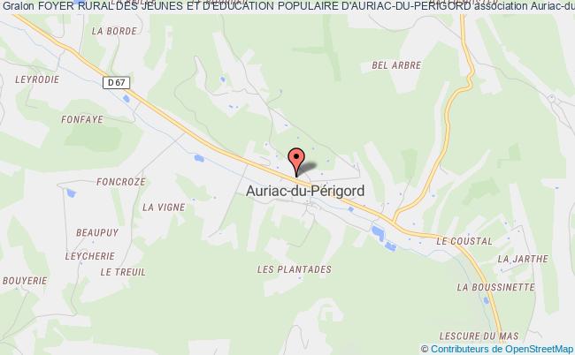 plan association Foyer Rural Des Jeunes Et D'education Populaire D'auriac-du-perigord Auriac-du-Périgord