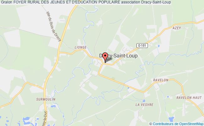 plan association Foyer Rural Des Jeunes Et D'education Populaire Dracy-Saint-Loup