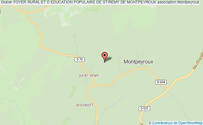 FOYER RURAL ET D EDUCATION POPULAIRE DE ST-REMY DE MONTPEYROUX