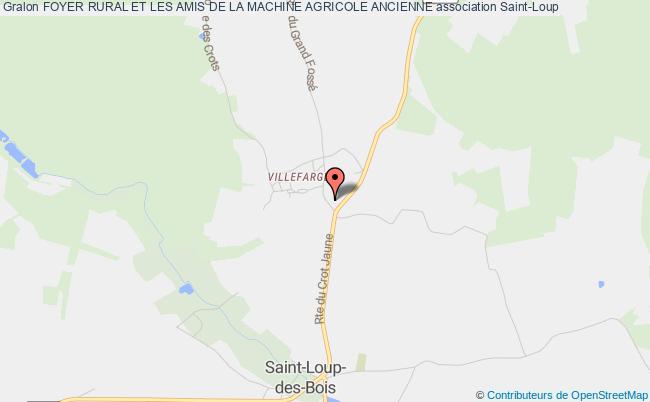 plan association Foyer Rural Et Les Amis De La Machine Agricole Ancienne Saint-Loup