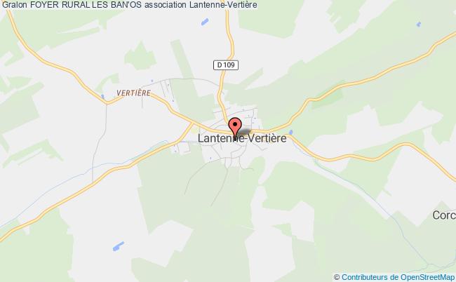 plan association Foyer Rural Les Ban'os Lantenne-Vertière