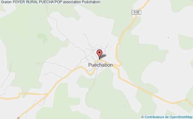 plan association Foyer Rural Puecha'pop Puéchabon