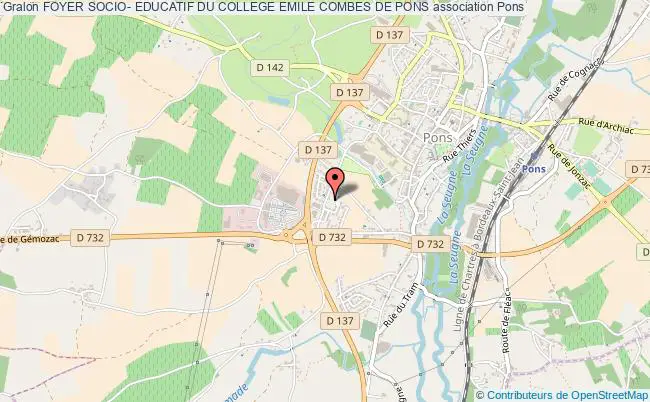 plan association Foyer Socio- Educatif Du College Emile Combes De Pons Pons