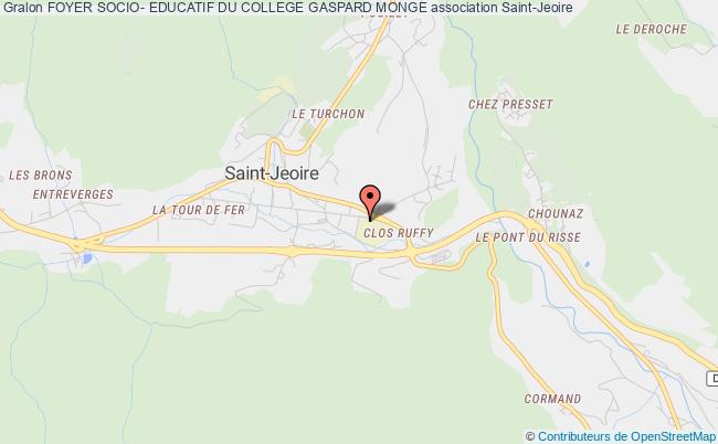 plan association Foyer Socio- Educatif Du College Gaspard Monge Saint-Jeoire