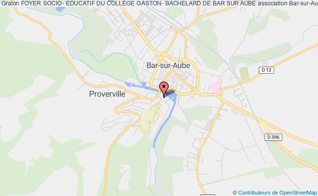 plan association Foyer Socio- Educatif Du College Gaston- Bachelard De Bar Sur Aube Bar-sur-Aube