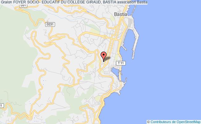 plan association Foyer Socio- Educatif Du College Giraud, Bastia Bastia
