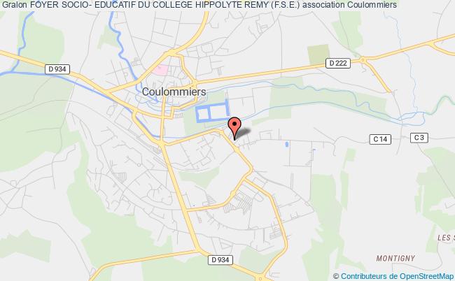 plan association Foyer Socio- Educatif Du College Hippolyte Remy (f.s.e.) Coulommiers