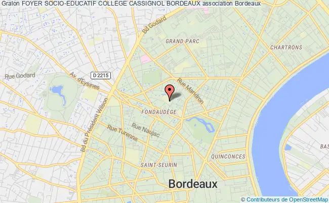 plan association Foyer Socio-educatif College Cassignol Bordeaux Bordeaux