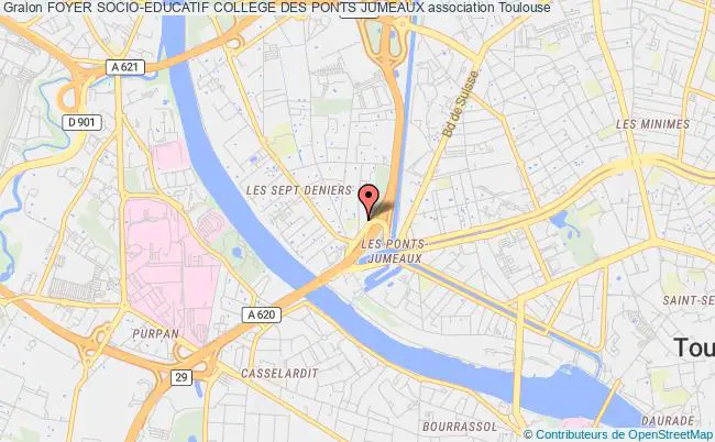 plan association Foyer Socio-educatif College Des Ponts Jumeaux Toulouse